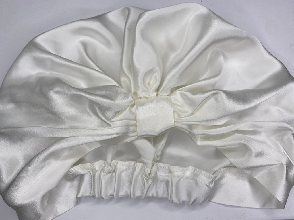 Cream Silk Turban